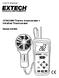 User's Manual. CFM/CMM Thermo Anemometer + InfraRed Thermometer. Model AN200. Anemometer Thermometer AN200 UNITS NEXT AREA RECALL.