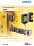 D40Z. Versatile applications. Compact Non-contact Door Switch. Wide range of applications at the highest safety level