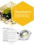 LED COB DOWNLIGHTS PRODUCT FEATURES APPLICATIONS