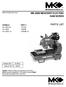 MK-2000 MASONRY ELECTRIC SAW SERIES OWNER'S MANUAL, OPERATING INSTRUCTION, & PARTS LIST