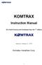 KOMTRAX Instruction Manual