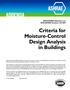 Criteria for Moisture-Control Design Analysis in Buildings