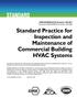 Standard Practice for Inspection and Maintenance of Commercial Building HVAC Systems
