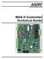 FACTORY CONTROLS SYSTEM. MUA II Controller Technical Guide
