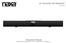 42 Sound Bar with Bluetooth NHS Instruction Manual Please read carefully before use and keep for future reference.
