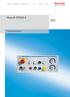 Rexroth BTA Edition 02. Project Planning Manual. Electric Drives and Controls. Mobile Hydraulics. Linear Motion and. Industrial Hydraulics