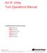 AV IP Utility Tool Operations Manual
