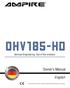 OHV185-HD. Owner s Manual. English. German Engineering. Out of the ordinary.
