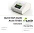 Quick Start Guide Axxin T8-ISO. Instrument. In association with: E: W:   D Version 1.5