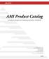 AMI Product Catalog. A Leader in Storage and Computing Innovations Worldwide