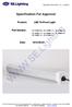 Specification For Approval. Product: LED Tri-Proof Light