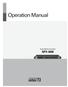 Operation Manual. Audio Matrix Controller NPX-8000