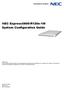 NEC Express5800/R120e-1M System Configuration Guide