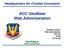 ACC GeoBase Web Administration