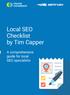 Local SEO Checklist by Tim Capper. A comprehensive guide for local SEO specialists