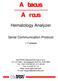 Hematology Analyzer. Serial Communication Protocol. 1.7 release