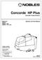 Concorde HP Plus. Automatic Carpet Extractor. Operator and Parts Manual. Model No.: PAC PAC CAN Rev.