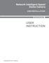 Network Intelligent Speed Dome Camera USE/INSTALLATION USER INSTRUCTION. Copyright(c)2013(V1.0 edition)