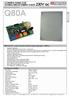Q80A. 230V ac. CONTROL PANEL FOR DOUBLE/SINGLE SWING GATES Instructions Manual. Multi-function control panel for double/single swing gate - 230Vac