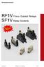 RF1V Force Guided Relays SF1V Relay Sockets