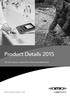Product Details 2015 FOR THE CATALOG LABORATORY & FIELD INSTRUMENTATION