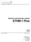 Ethernet communication module ETHM-1 Plus