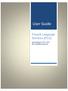User Guide. French Language Services (FLS) Annual Report Non-Identified Agencies