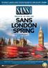 MON 29 FEB - SAT 5 MAR, 2016 SANS LONDON SPRING. #SANSLondon