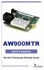 AW900MTR USER S MANUAL