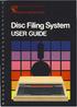 The Disc Filing System User Guide