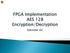FPGA VHDL Design Flow AES128 Implementation
