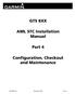 GTS 8XX. AML STC Installation Manual. Part 4. Configuration, Checkout and Maintenance