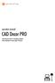 - 2 - CAD Decor PRO Operation Manual