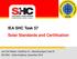 IEA SHC Task 57 Solar Standards and Certification