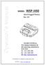 MODEL WSP-i450. (4inch Rugged Printer) Rev WOOSIM SYSTEMS Inc.