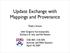 Update Exchange with Mappings and Provenance