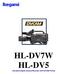 HL-DV7W HL-DV5 One-piece Digital Camera/Recorder with DVCAM Format