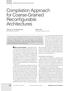 Compilation Approach for Coarse-Grained Reconfigurable Architectures