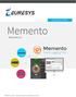 RELEASE NOTES. Memento. Memento 6.2. EURESYS s.a Document version built on