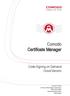 Comodo Certificate Manager