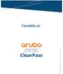ClearPass and Tenable.sc Integration Guide. Tenable.sc. Integration Guide. ClearPass. ClearPass and Tenable.sc - Integration Guide 1