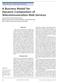 A Business Model for Dynamic Composition of Telecommunication Web Services