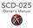 SCD-025. Owner s Manual