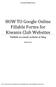 HOW TO Google Online Fillable Forms for Kiwanis Club Websites