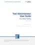 Test Administrator User Guide