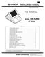 POS TERMINAL MODEL UP (V version) SHARP CORPORATION CODE: 00ZUP5300VIME CONTENTS