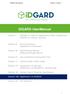 idgard User Manual Section I, Version 1 idgard UserManual idgard at a Glance, Application Fields, Positioning, idgard vs. Others, Security Basics