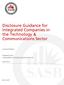 Disclosure Guidance for Integrated Companies in the Technology & Communications Sector