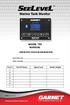 Marine Tank Monitor MODEL 759 MANUAL IMPORTANT OPERATOR INFORMATION DATE INSTALLED: SERIAL NUMBER: