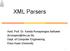 XML Parsers. Asst. Prof. Dr. Kanda Runapongsa Saikaew Dept. of Computer Engineering Khon Kaen University